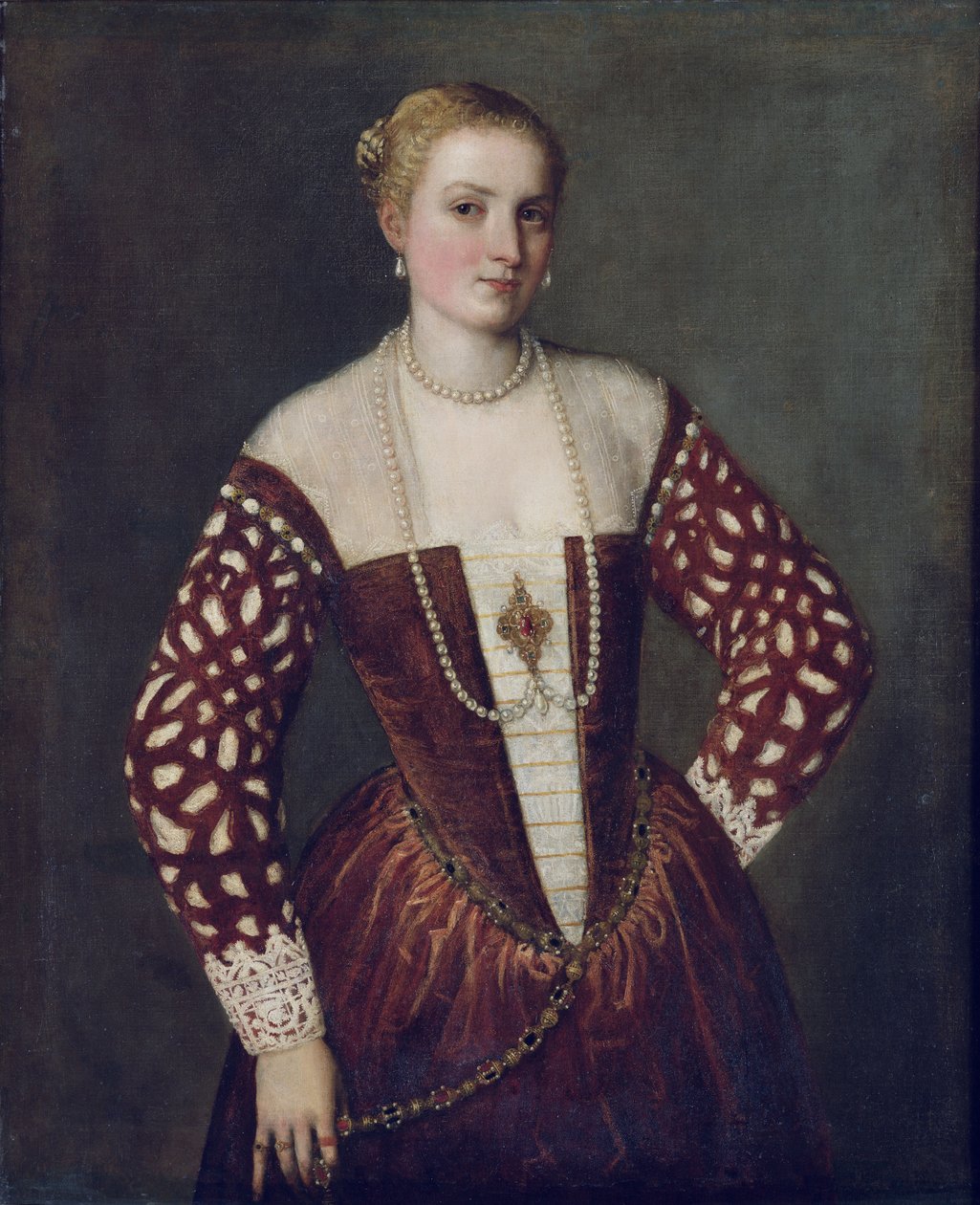 Bir Kadının Portresi by Paolo Veronese