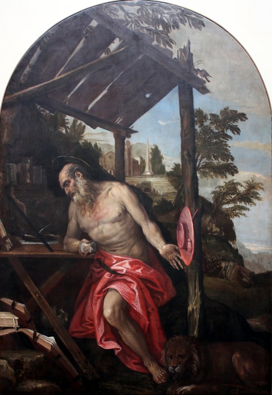 Aziz Jerome çölde by Paolo Veronese