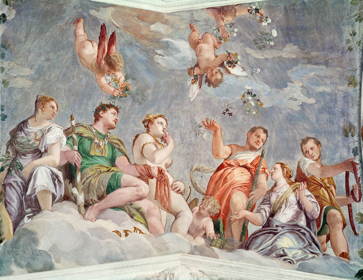 The Court of Love veya The Conjugal Virtues, 1562 by Paolo Veronese