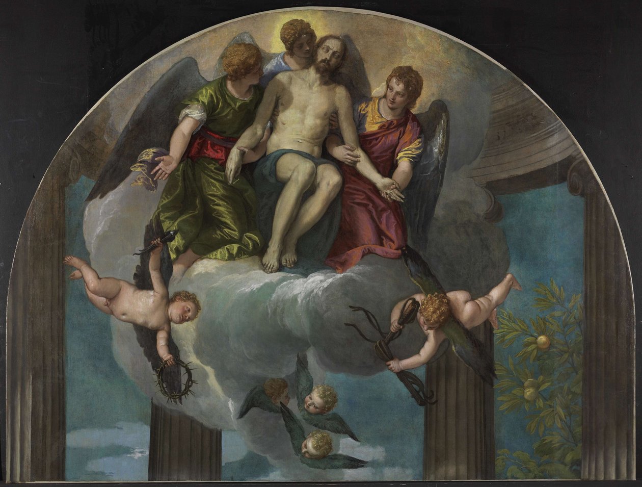 Meleklerle Ölü İsa by Paolo Veronese