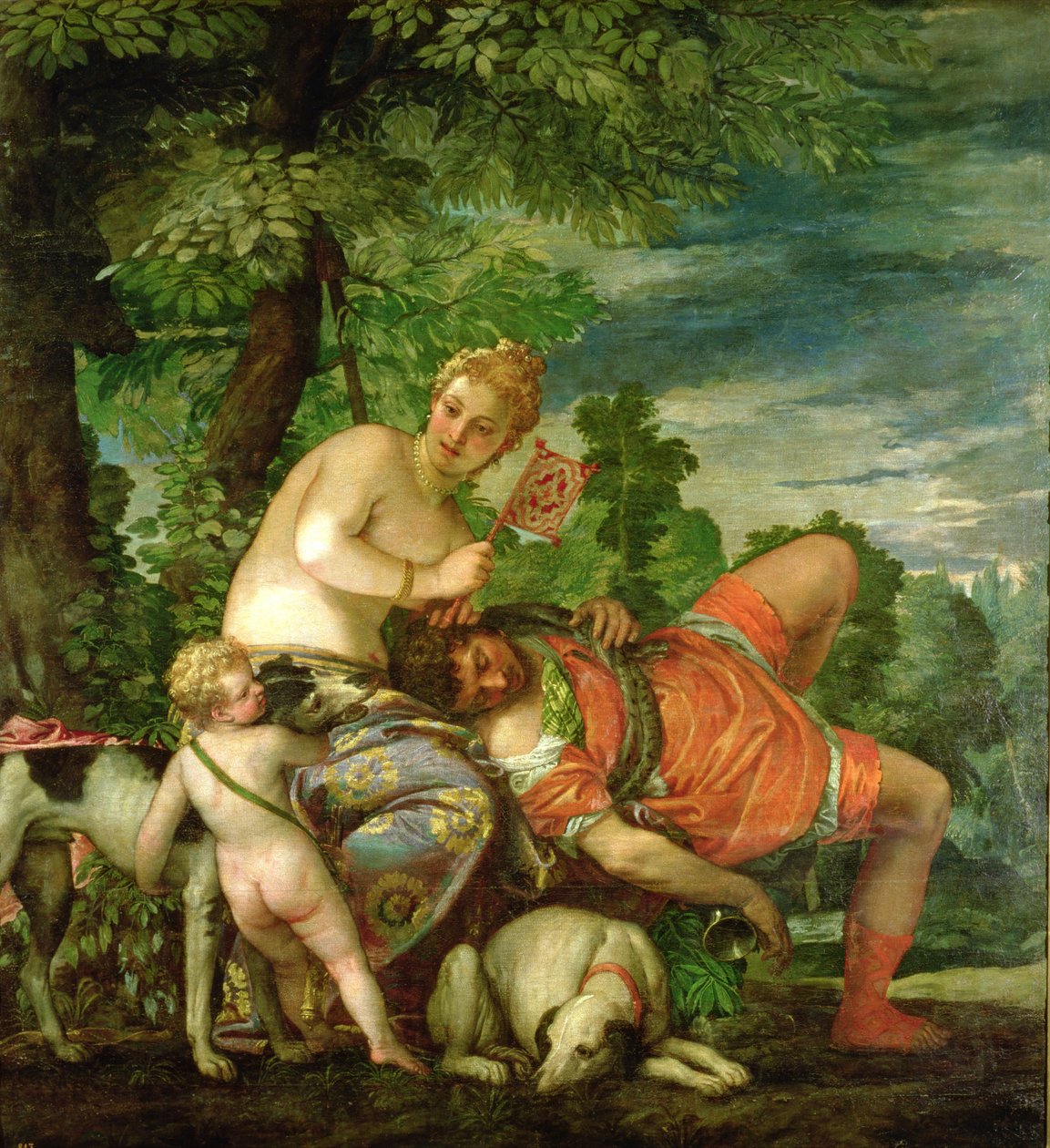 Venüs ve Adonis, 1580 (ayrıntılar için bkz. 146961) by Paolo Veronese