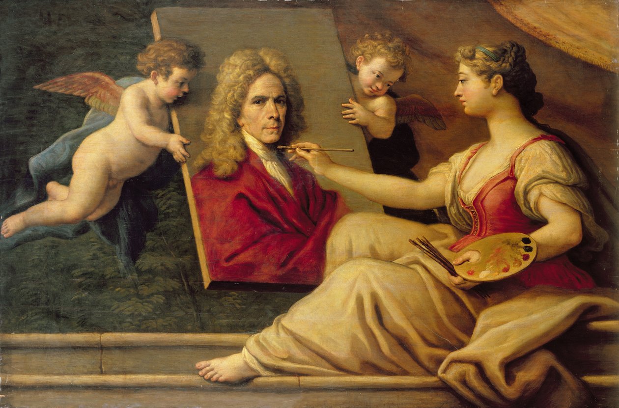 Bir Sanat Alegorisinde Otoportre by Paolo di Matteis