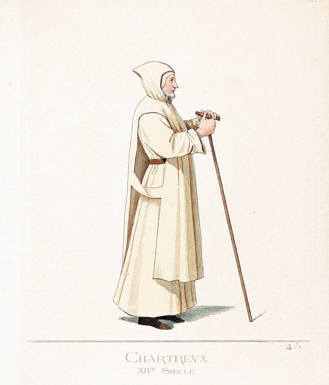 Rahip kostümü: Carthusian bir keşiş, Aziz Bruno'nun emri by Paolo Mercuri