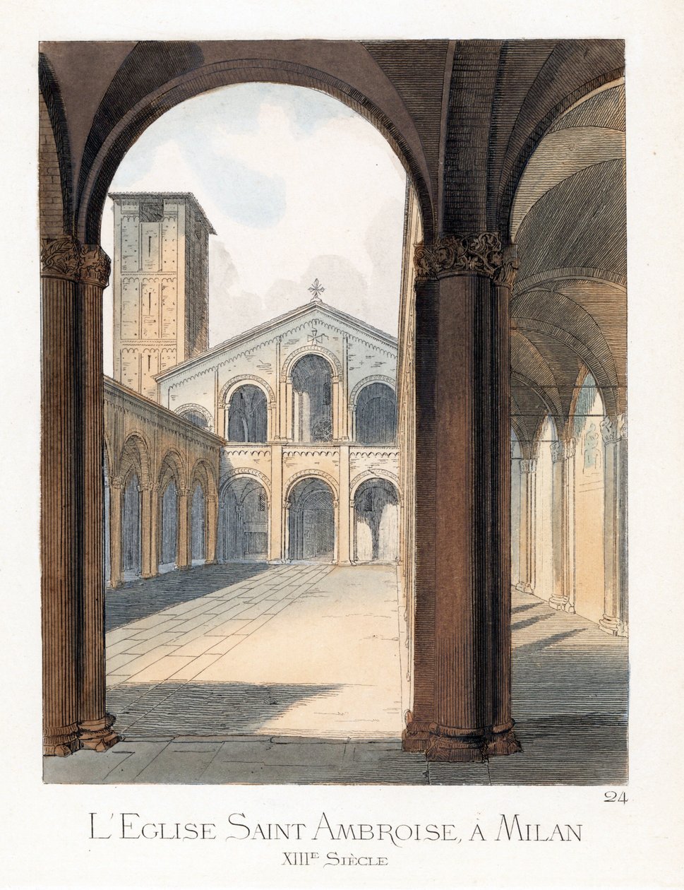 Milano'daki Saint Ambroise Bazilikası'nın avlusu (İtalya) - Sant'Ambrogio Milano Bazilikası'nın avlusu by Paolo Mercuri