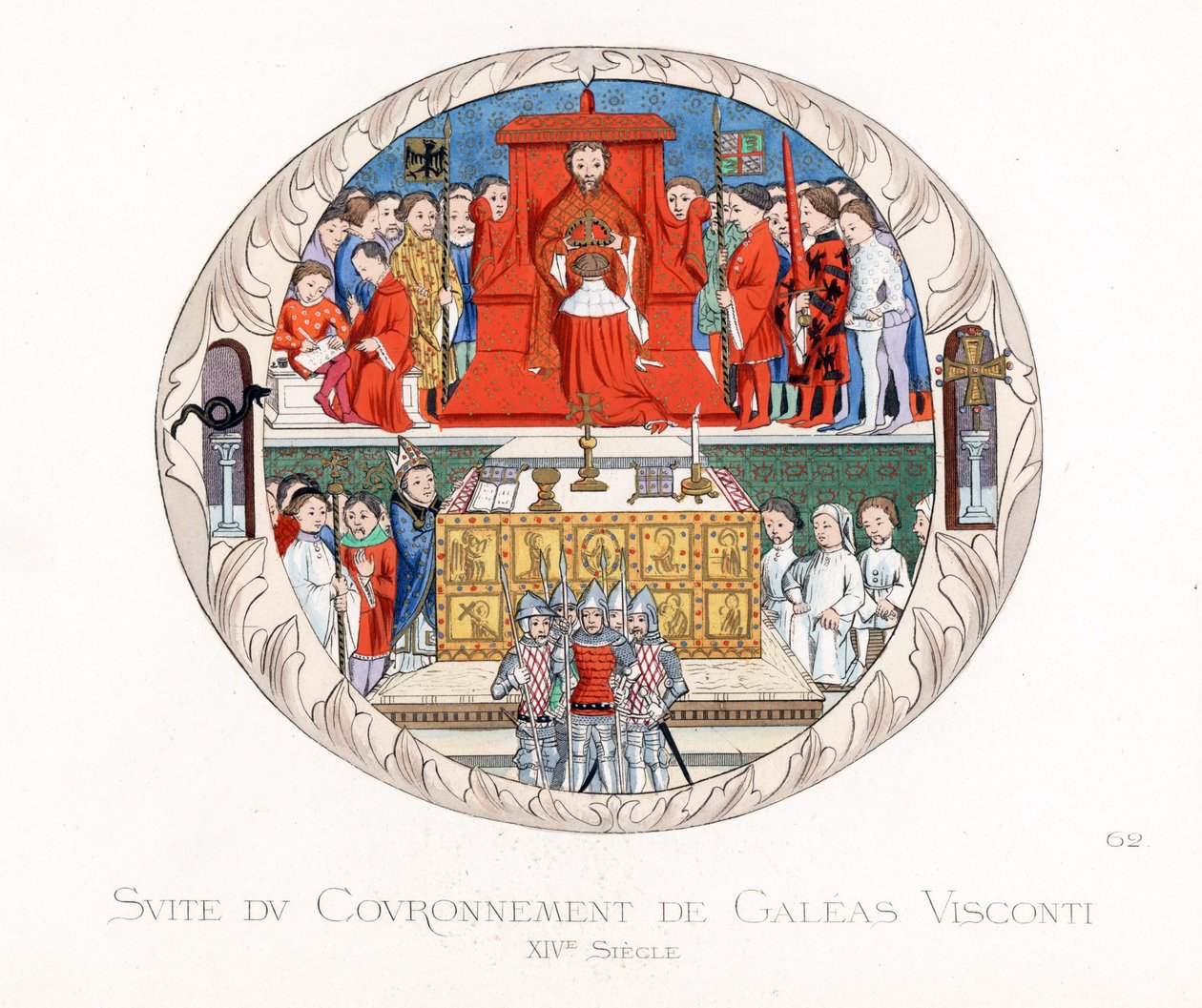 Jean Galeas Visconti'nin (Gian Galeazzo Visconti) taç giyme töreni by Paolo Mercuri