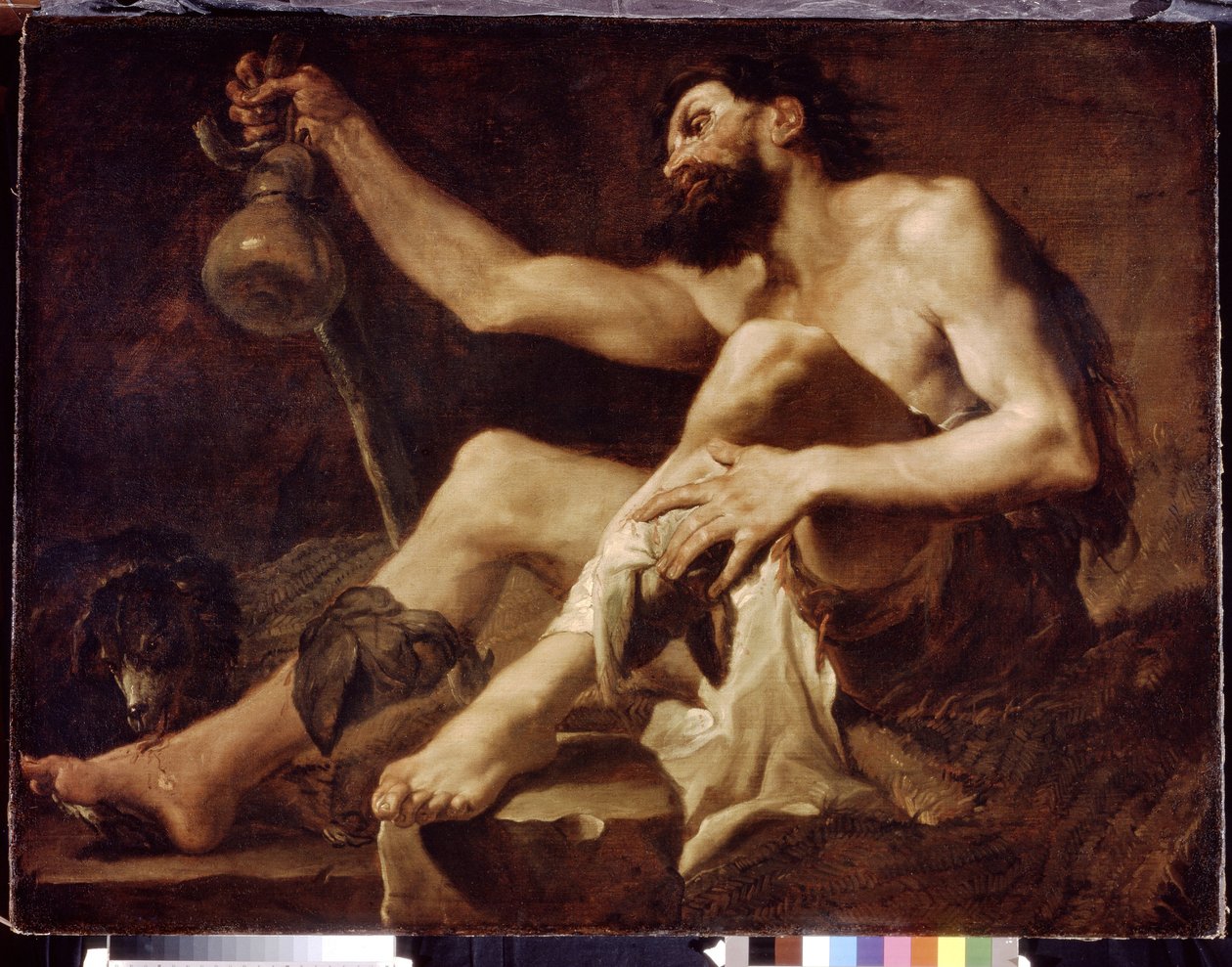 Sefil bir dilenci olarak Lazarus. (Zavallı bir dilenci olarak Lazarus). Paolo Pagani