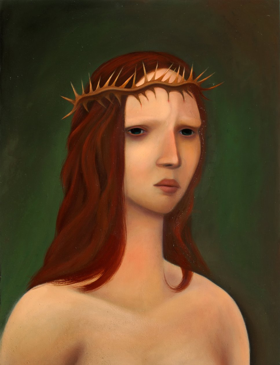 Ecce Homo, 2023 (ahşap panel üzerine yağlıboya) by Paolo Perfranceschi