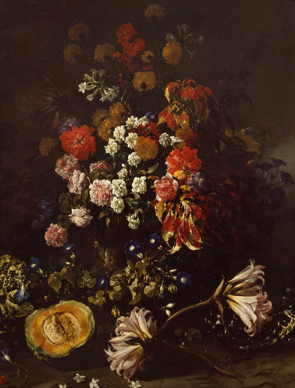 Kristal kaseli çiçekler, Paolo Porpora (1617-1673) by Paolo Porpora
