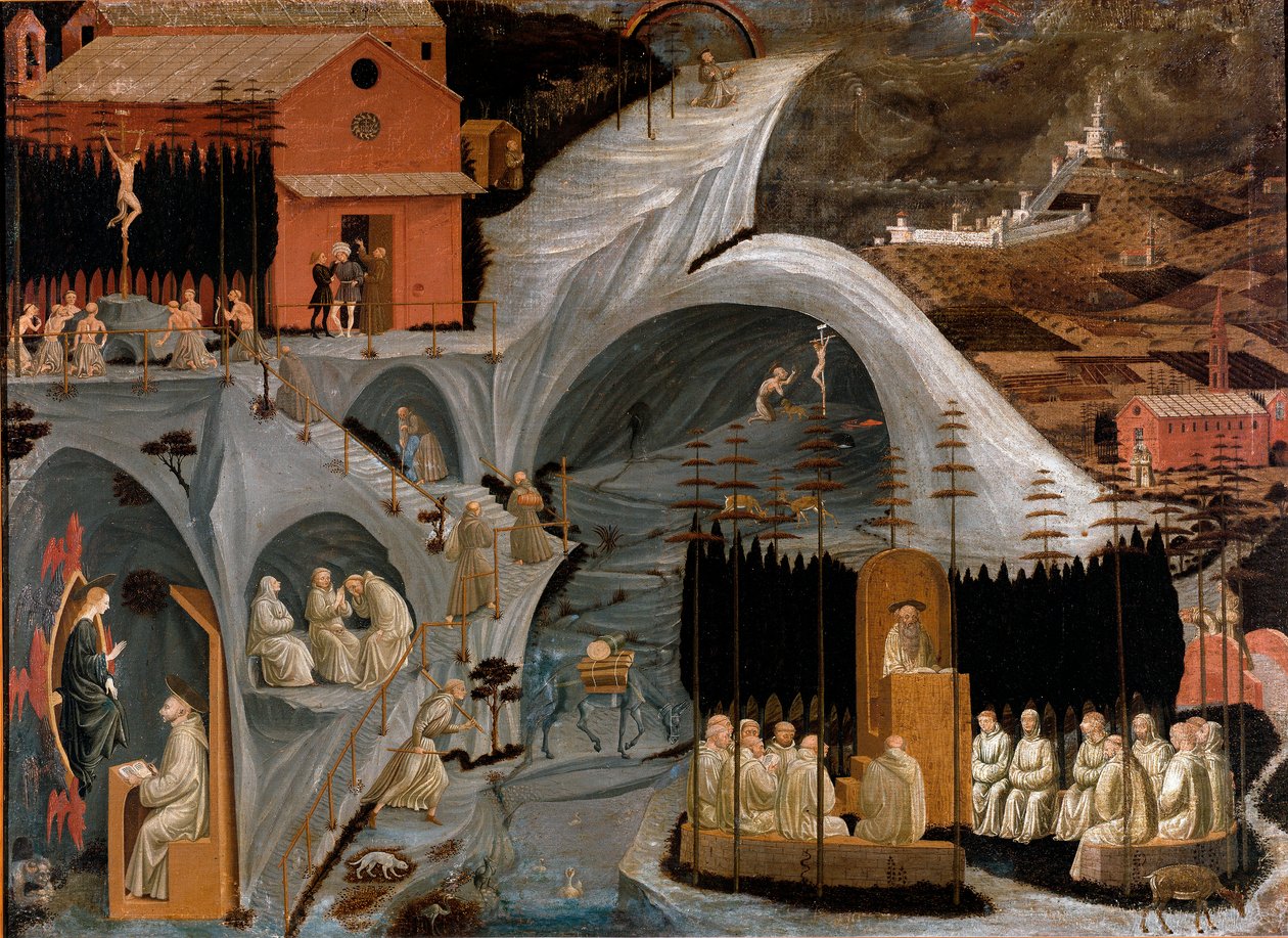 Eremitik yaşam sahnesi veya Thebaide (Suriye çölü veya Saint Jerome