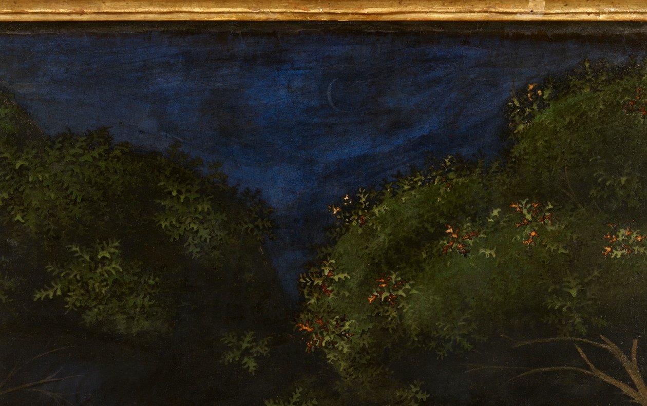 Ormandaki Av, c.1465-70, 100861 panel detayı üzerine yağlı boya by Paolo Uccello