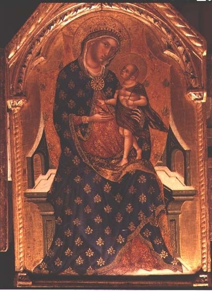 Madonna ve Çocuk Enthroned by Paolo Veneziano