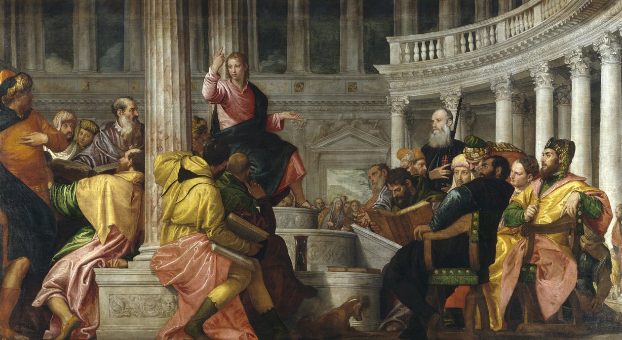 Doktorlar arasında İsa by Paolo Veronese