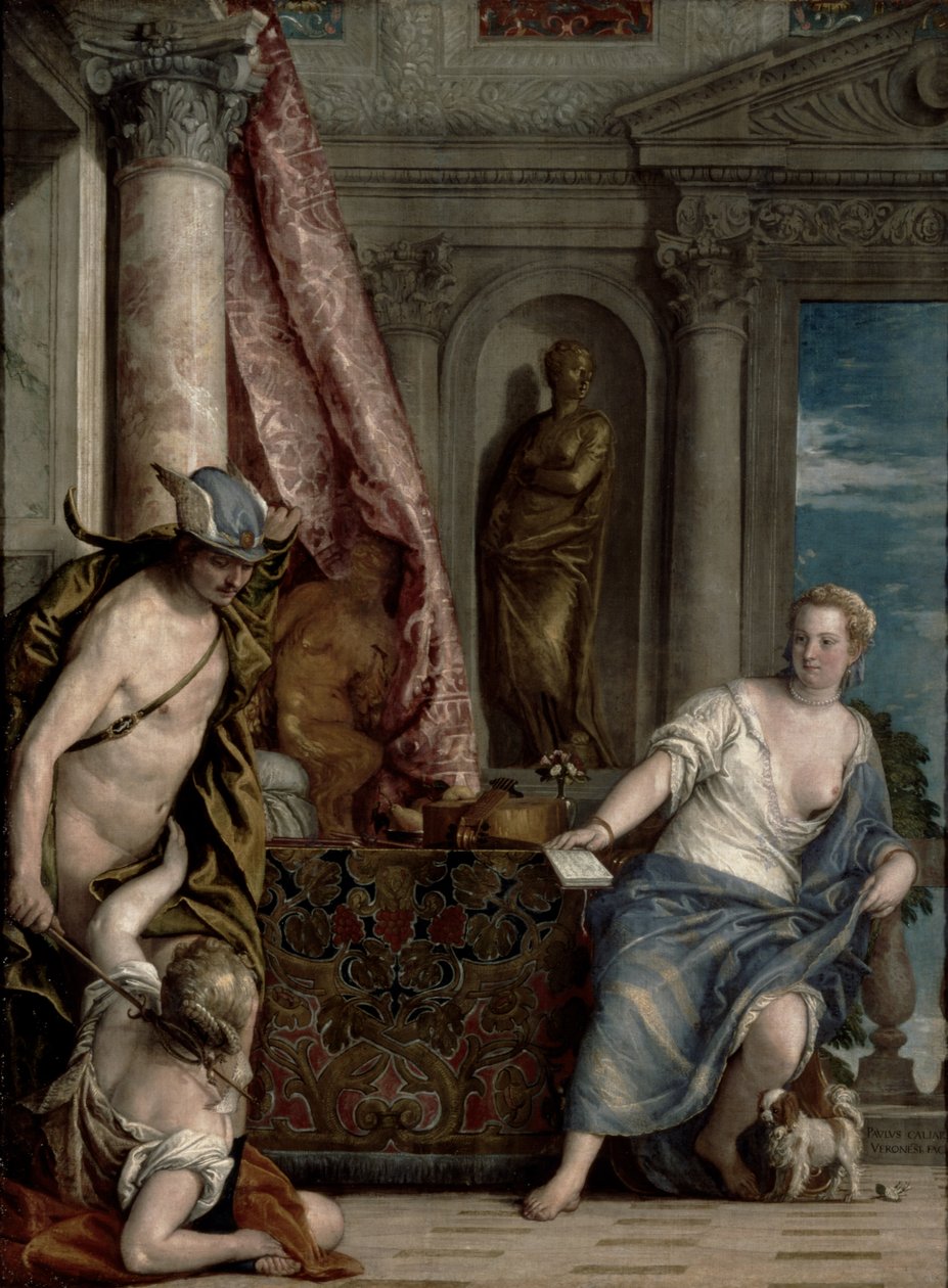 Hermes, Herse ve Aglauros, c.1576-84 by Paolo Veronese
