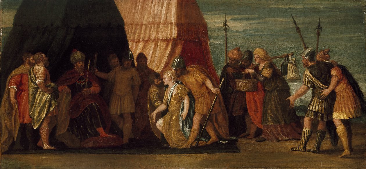 Judith, Holofernes tarafından karşılandı by Paolo Veronese