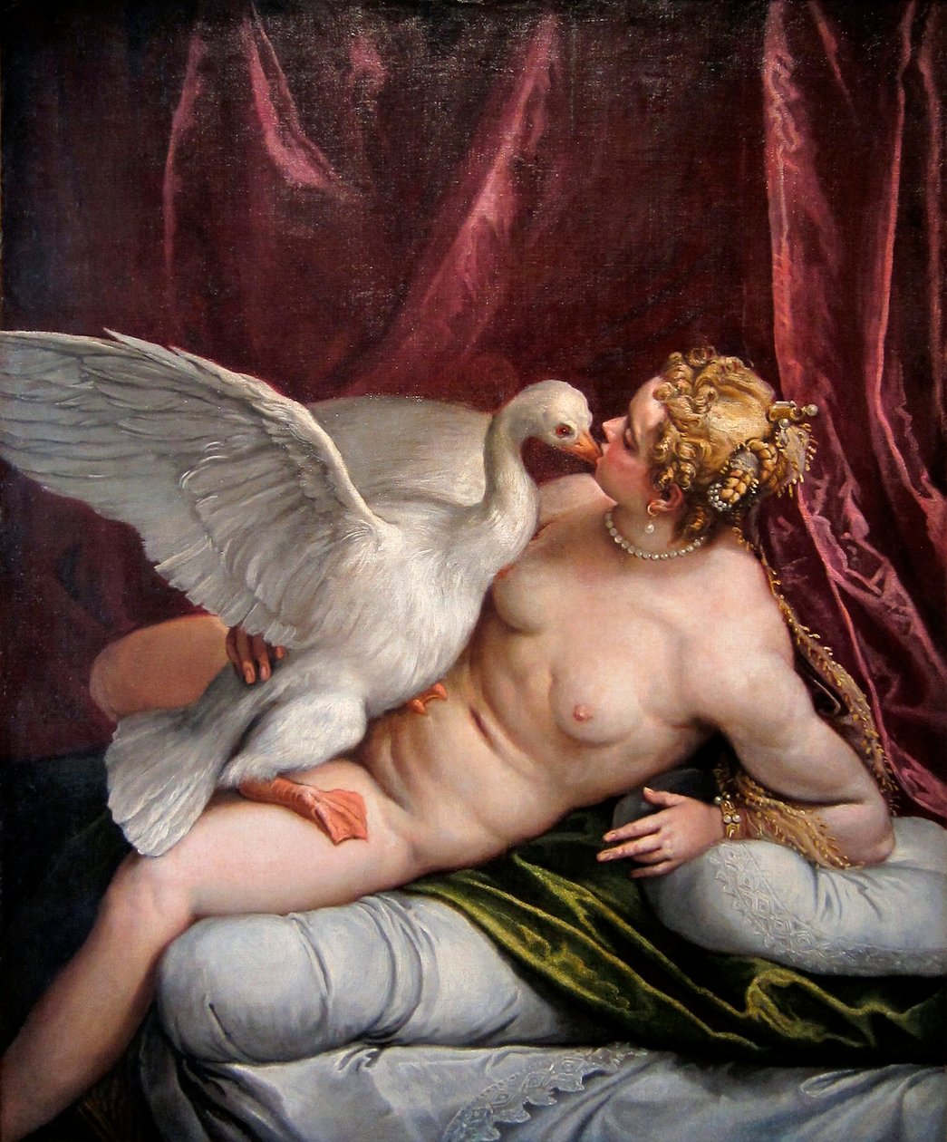 Leda ve Kuğu, 1585 by Paolo Veronese