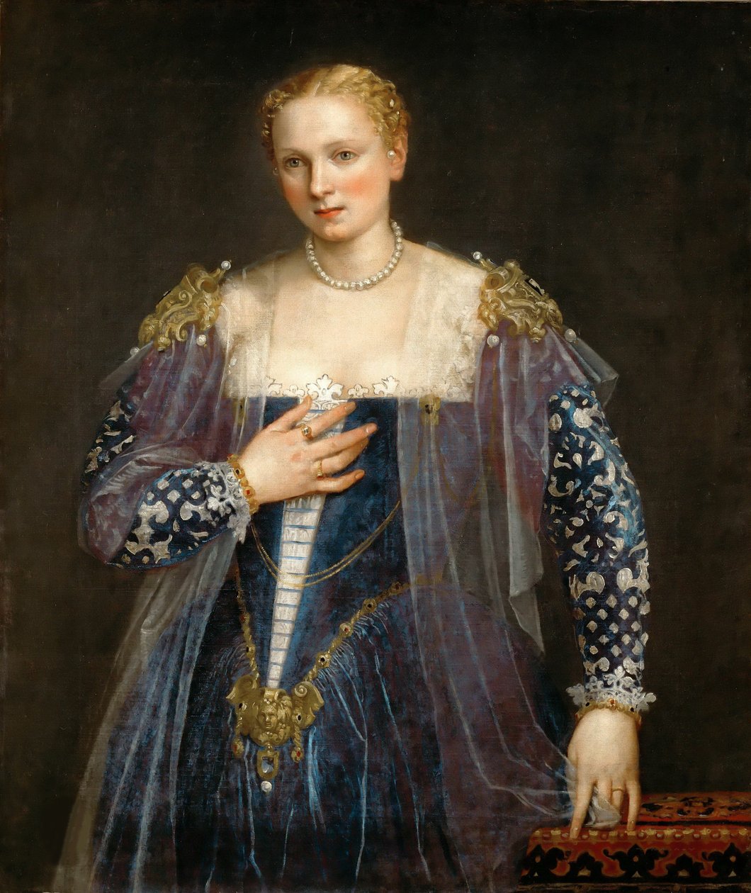 Venedikli bir kadının portresi La Bella Nani, c. 1560. by Paolo Veronese