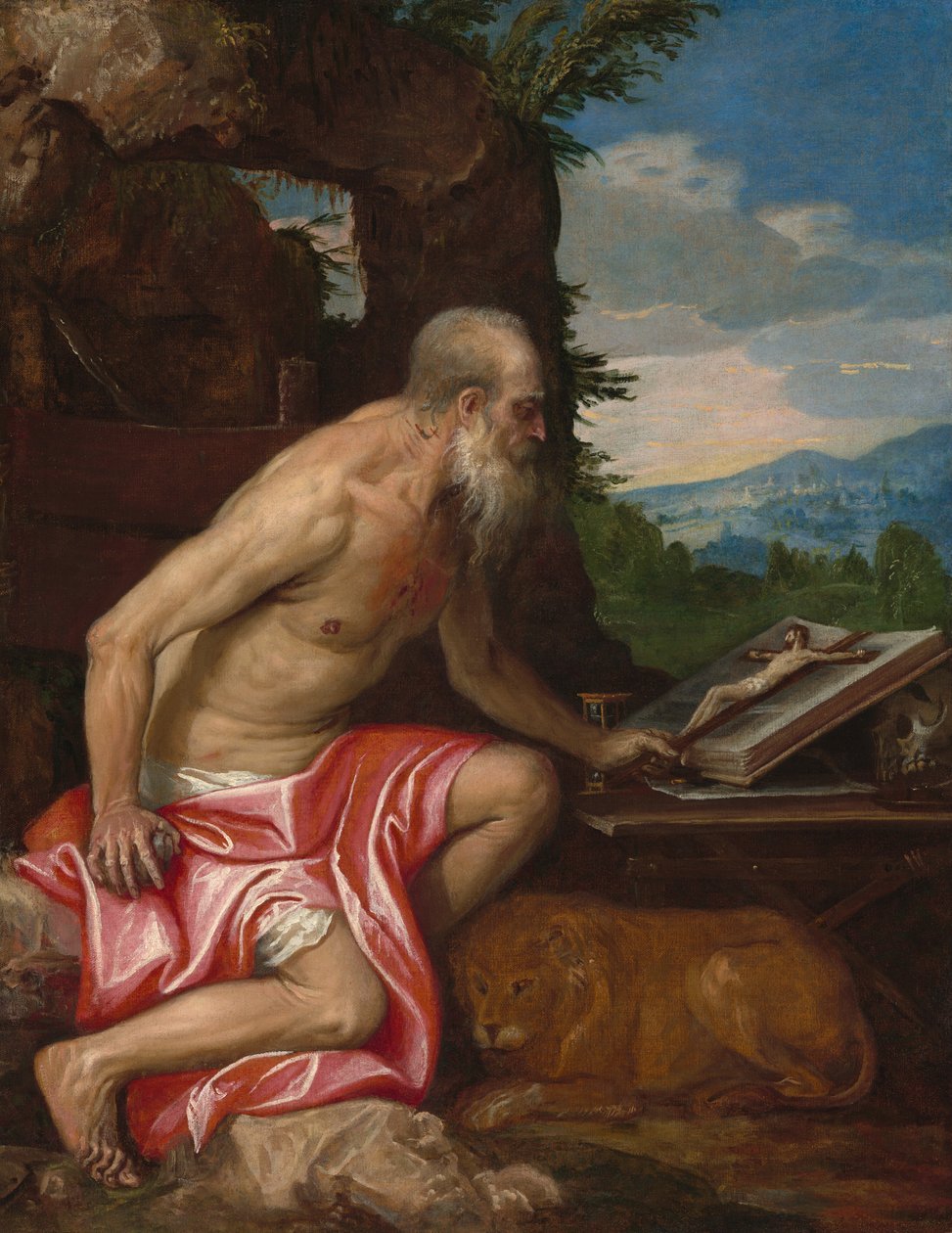 Vahşi Doğada Aziz Jerome, c. 15751585. by Paolo Veronese