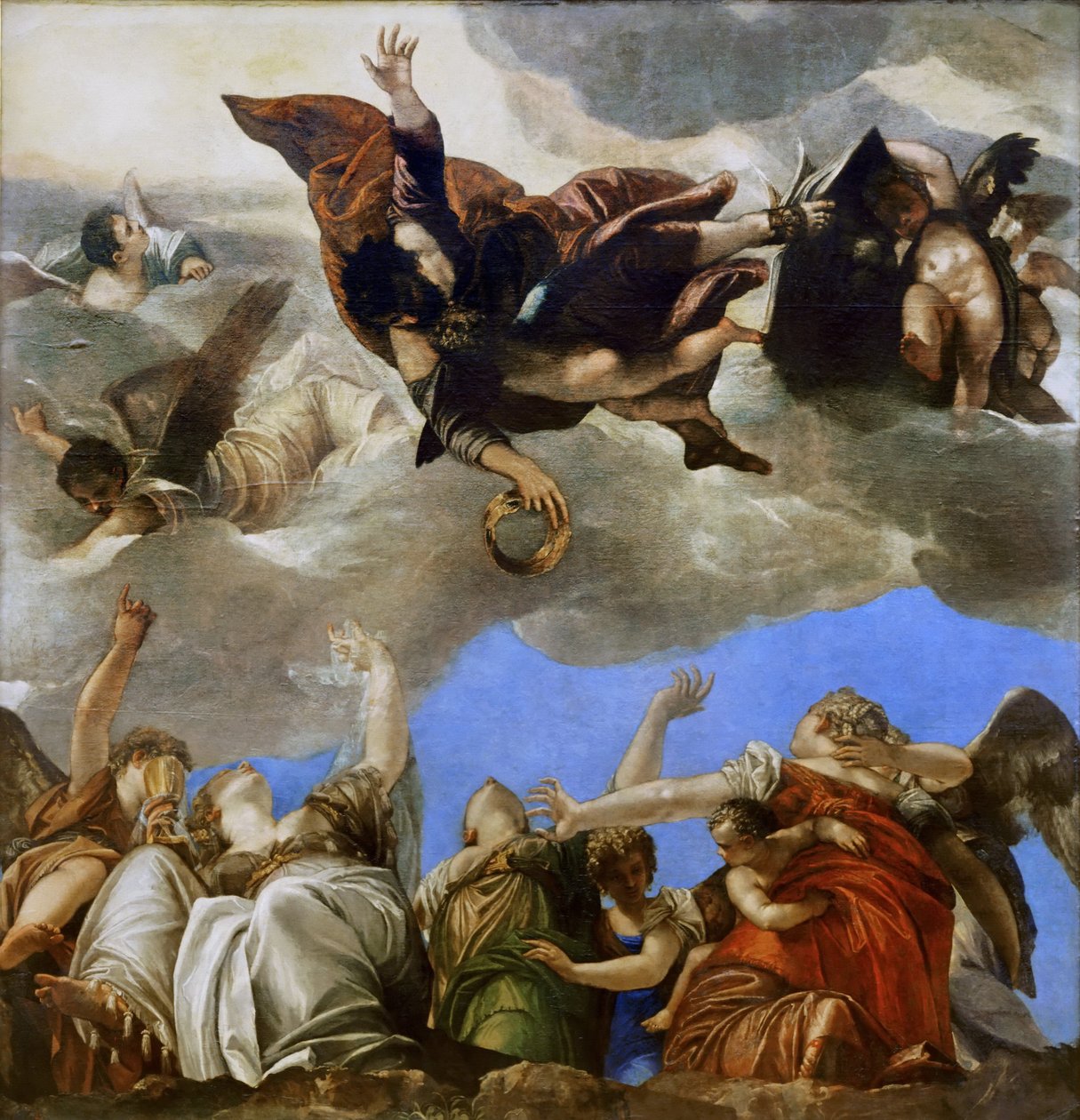 Teolojik erdemleri ödüllendiren Saint Mark by Paolo Veronese