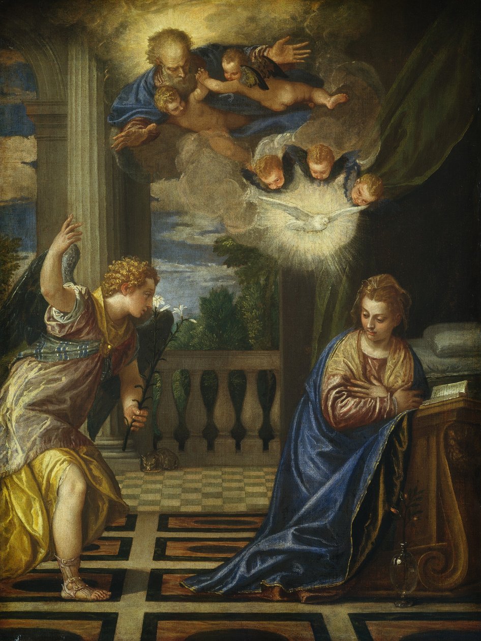 Duyuru, c. 15831584 by Paolo Veronese