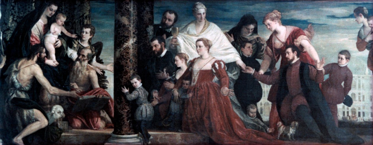 Madonna ve Cuccina Ailesi, 1571 by Paolo Veronese