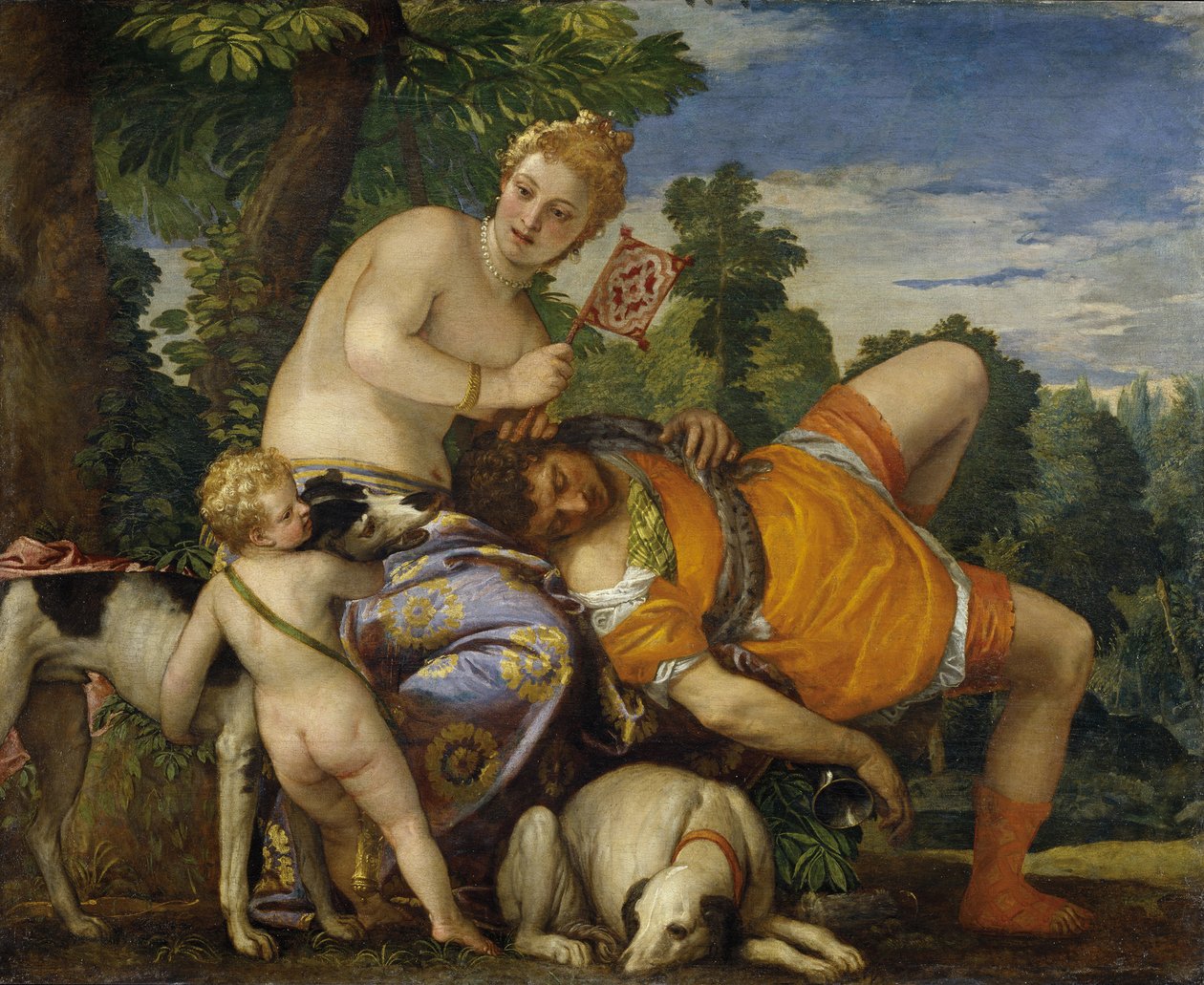 Venüs ve Adonis by Paolo Veronese