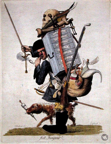 Askeri Eczacı, 18. yüzyılın sonlarında (renkli gravür) by Paolo da Siena