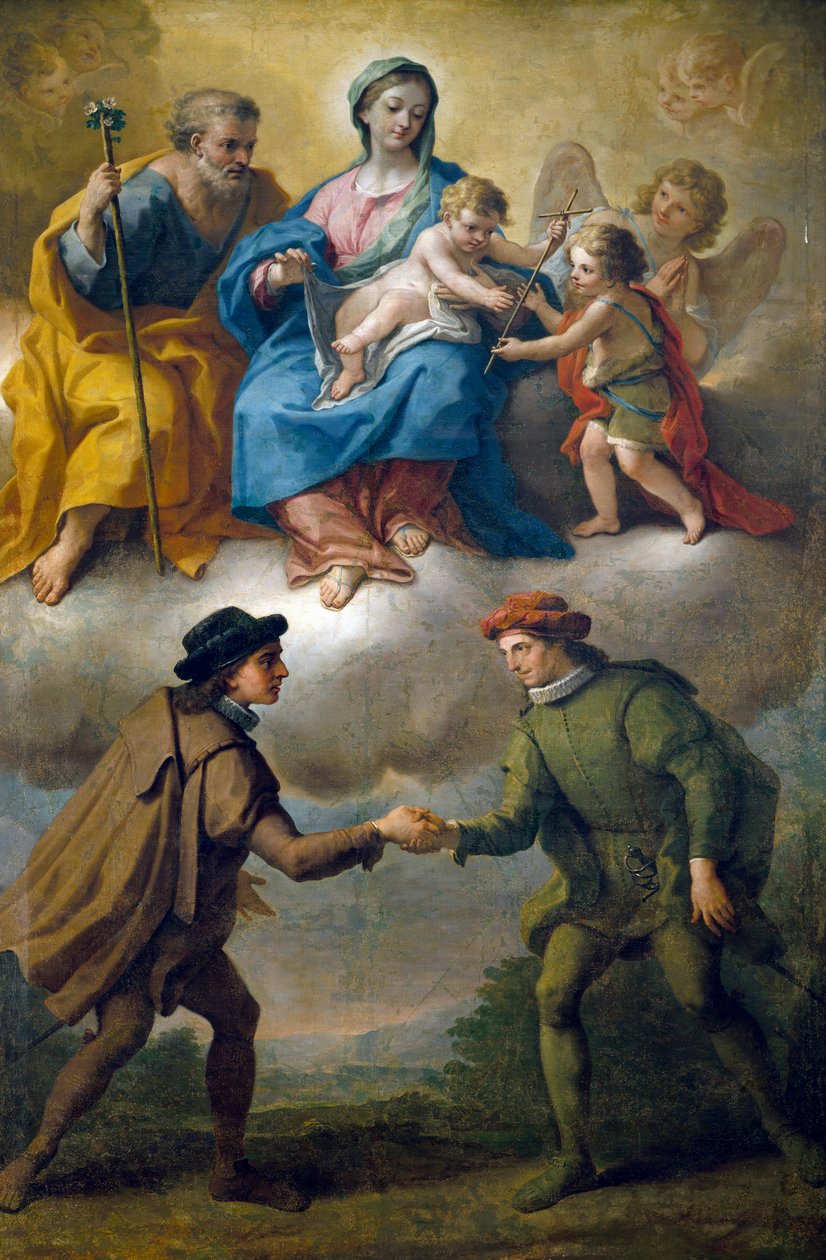 Paolo de Matteis (1662-1728) tarafından Benevento şehrinin hizipleri arasında barış by Paolo di Matteis