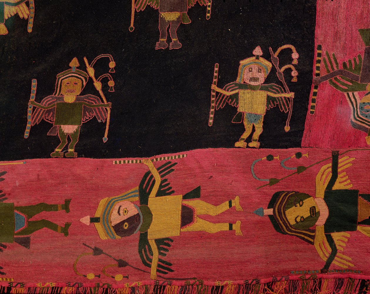 ಉಣ್ಣೆಯ ಬಟ್ಟೆ (ಜವಳಿ) ಟರ್ಕಿ by Paracas Culture