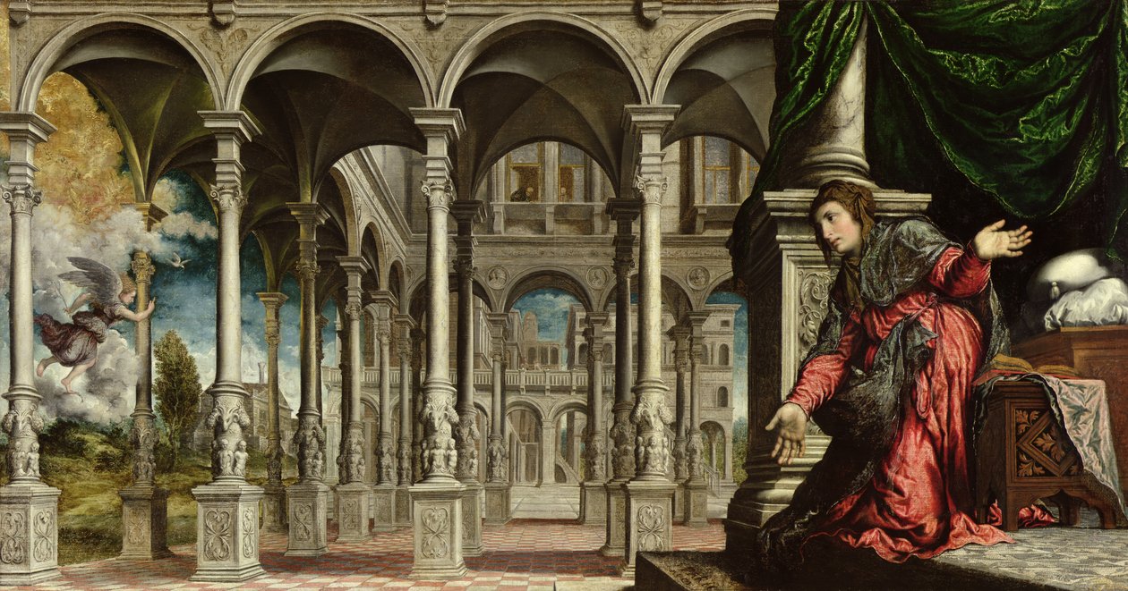 Müjde, 1545-50 (ayrıntılı bilgi için bkz. 89724) by Paris Bordone