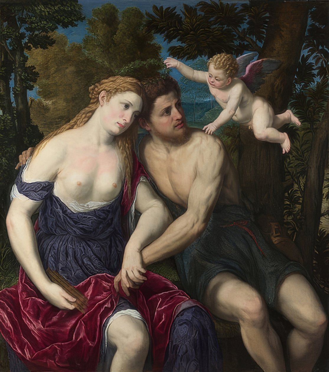 Aşıklar. 1555-60 by Paris Bordone