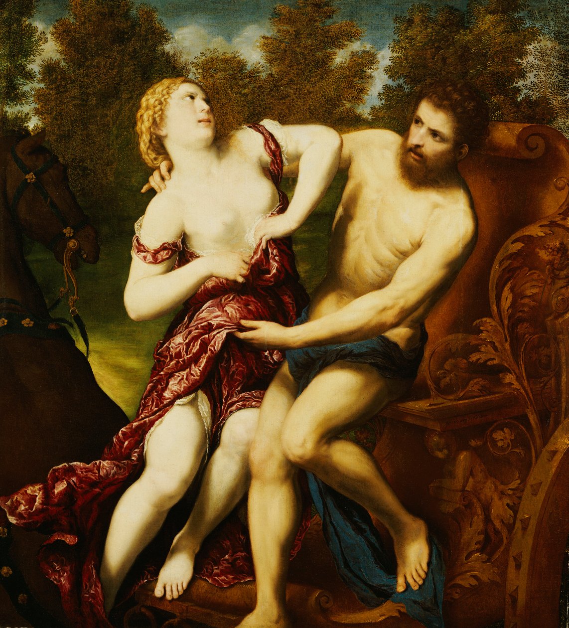 Proserpine Tecavüz by Paris Bordone