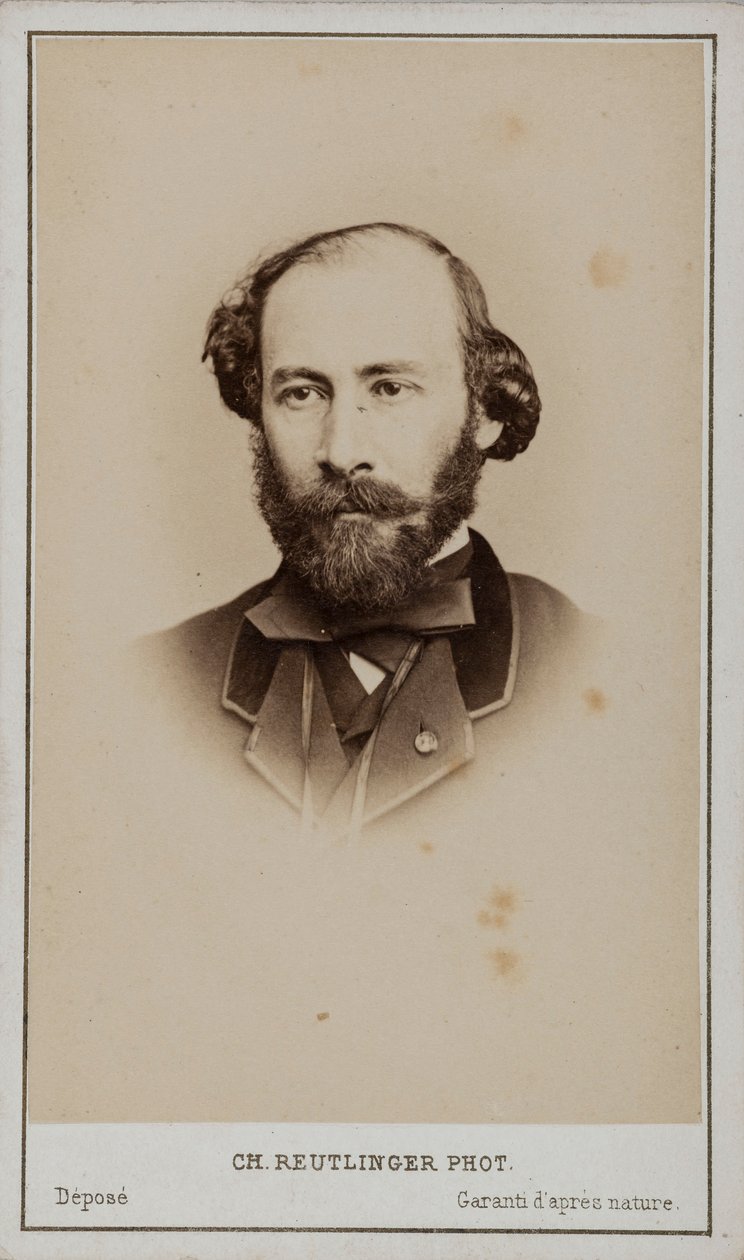 Octave Feuillet 1821-1890 portresi. by Paris . Photo studio Reutlinger