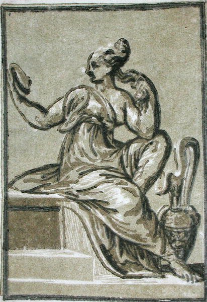 Prudence, anonim bir sanatçı tarafından (tahta baskı) by Parmigianino 