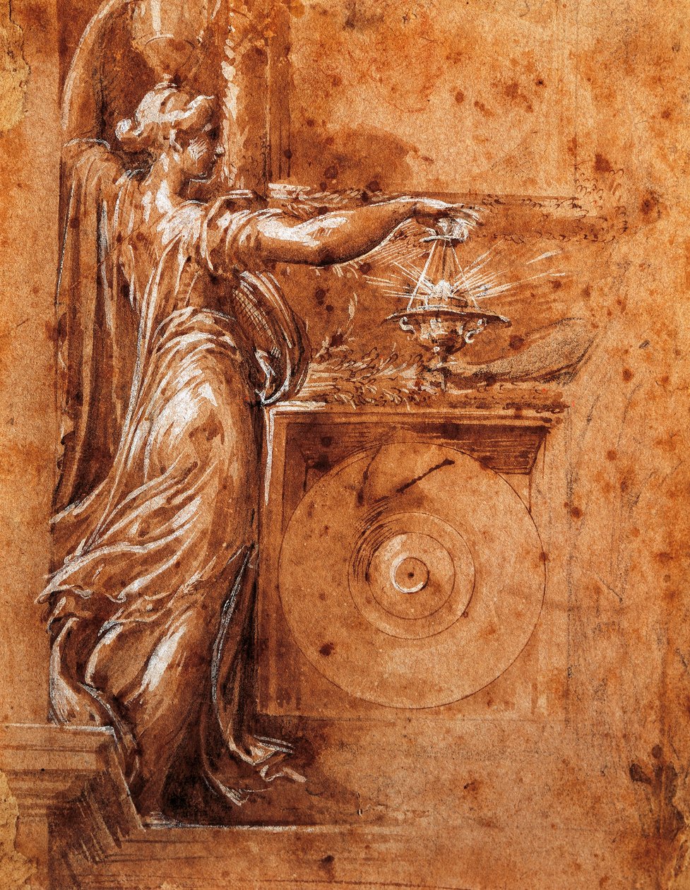 Francesco Parmigianino (1503-1540) tarafından Müstakil kilise için Bakire Çalışması by Parmigianino