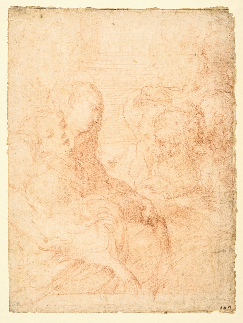 Kadın grubu (rekto) by Parmigianino