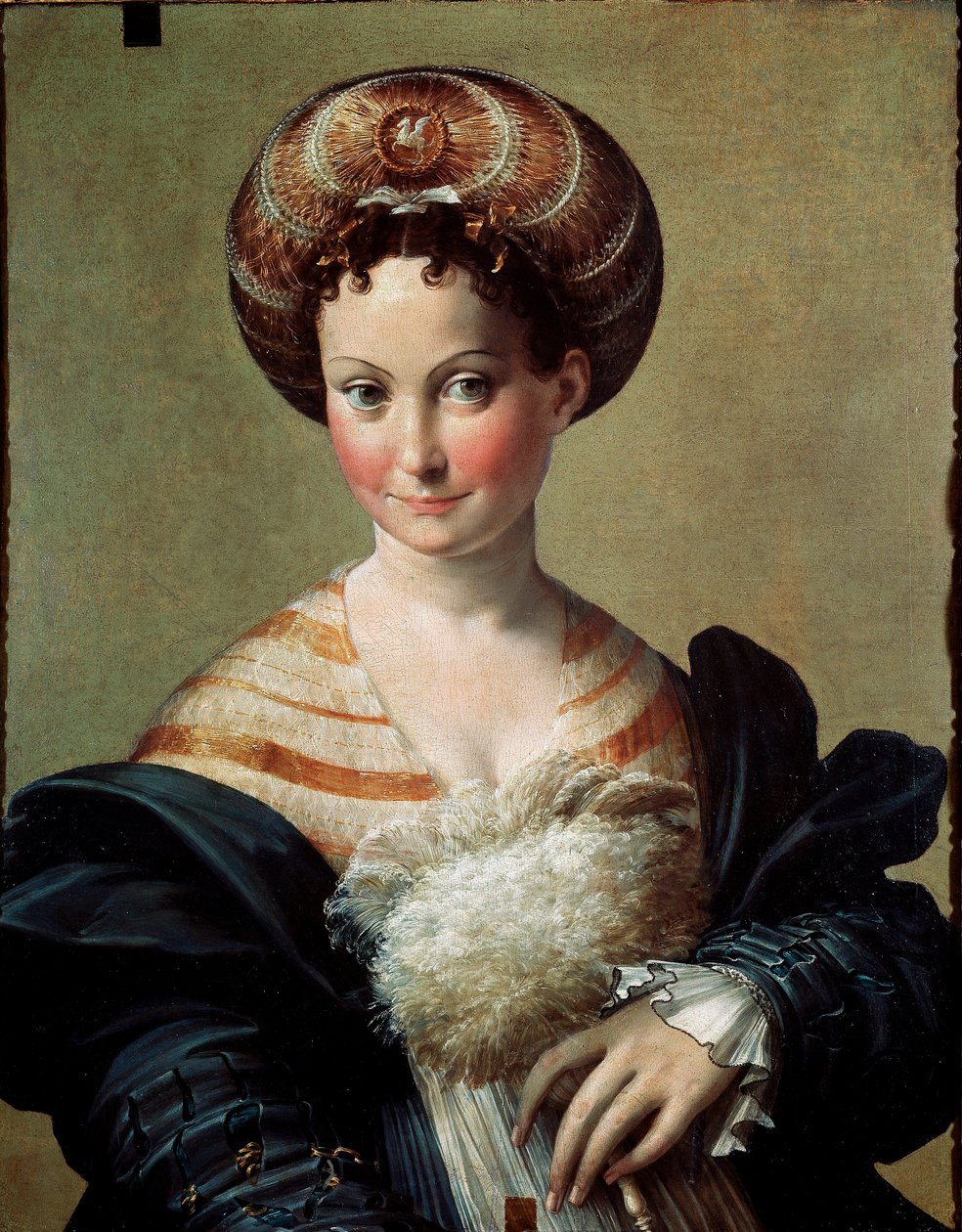 Favori veya Türk köle resmi Francesco Mazzola Il Parmigianino tarafından Parmesan (1503-1540) 1530 olarak adlandırılır. Güneş 67x53 cm Parma, Ulusal Galeri by Parmigianino