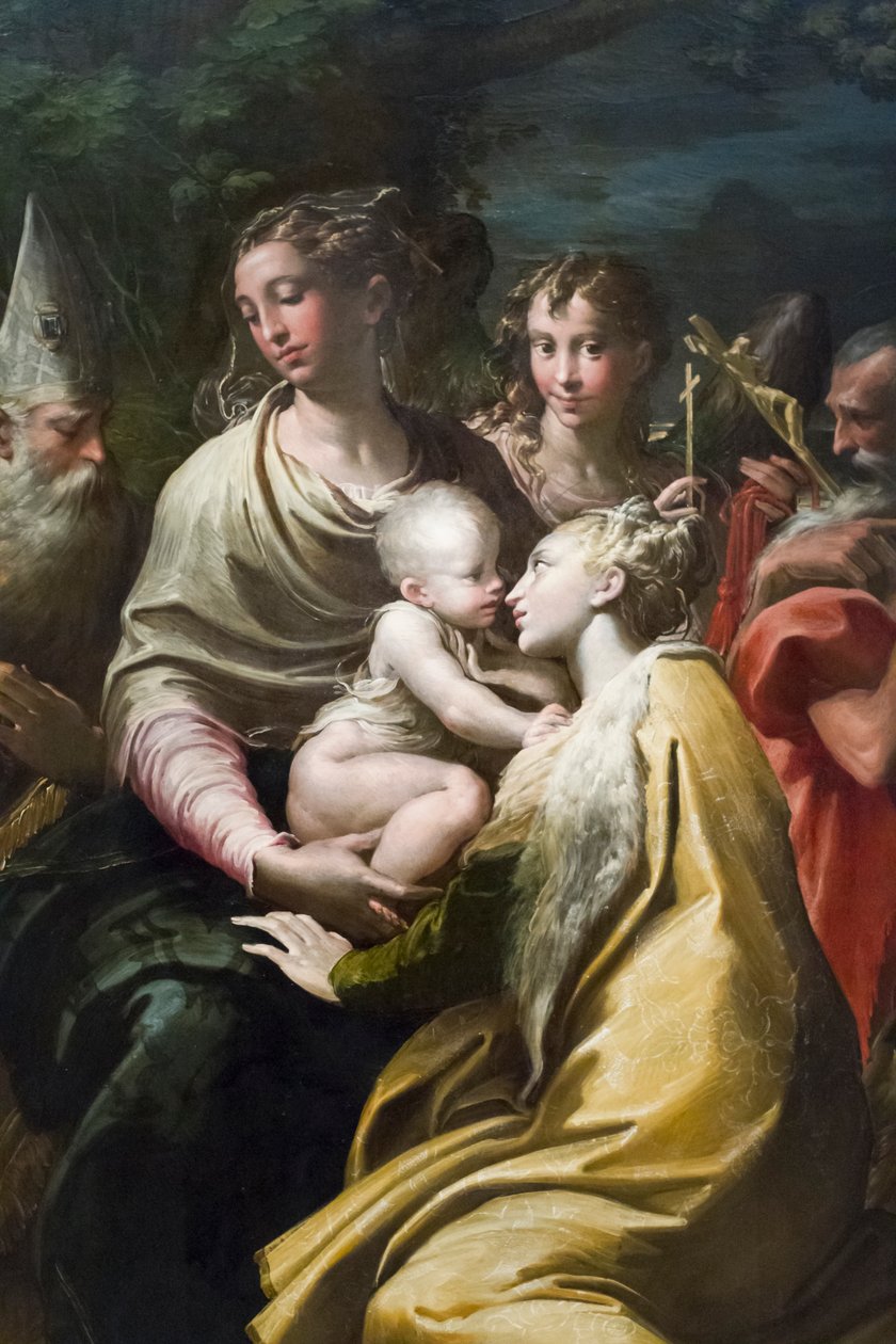 Aziz Margaret ve diğer azizlerle Bakire ve Çocuk by Parmigianino (1503 40)