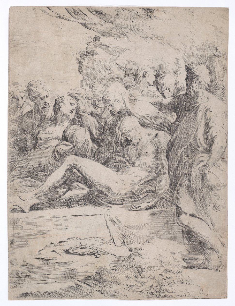 Sola Bakan Mezar, 1529-1530., 1529-1530. by Parmigianino