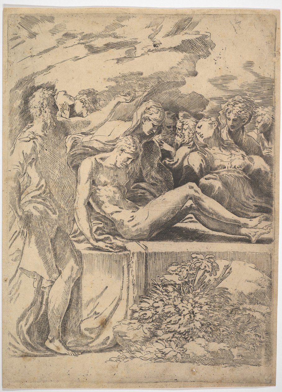 Entombment.n.d. by Parmigianino