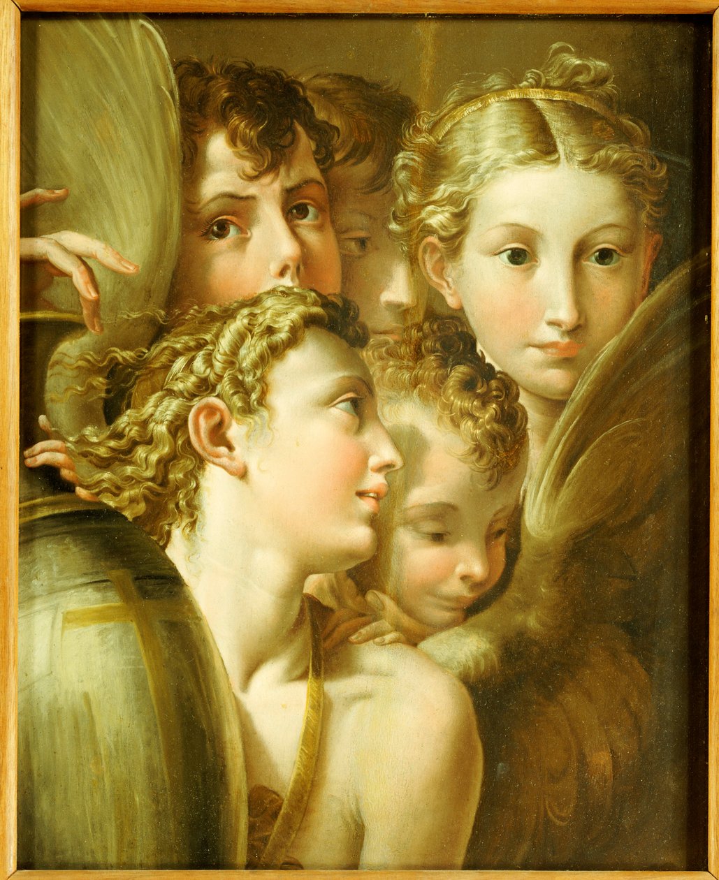 beş melek by Parmigianino