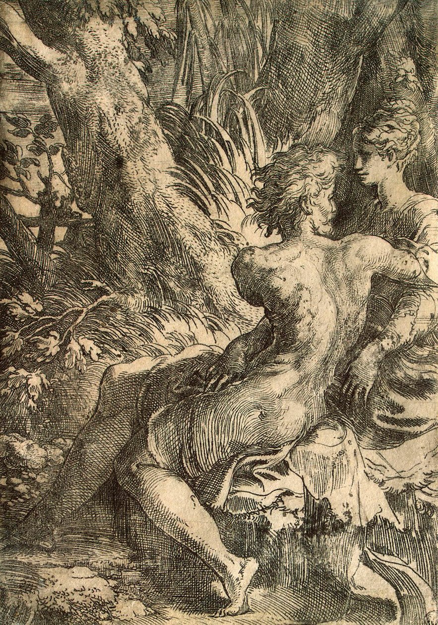 Aşıklar, c1527. by Parmigianino