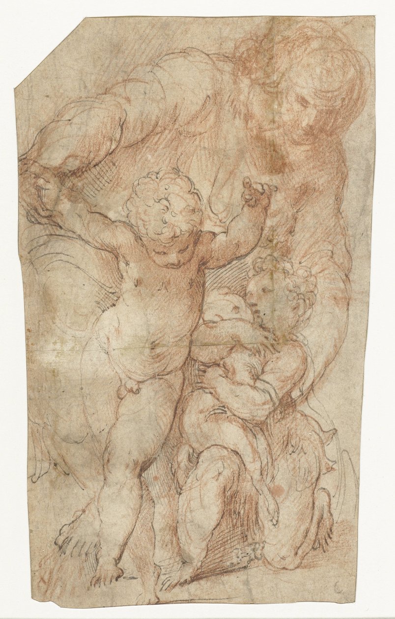 İsa Çocuk ve küçük Vaftizci Yahya ile Madonna by Parmigianino