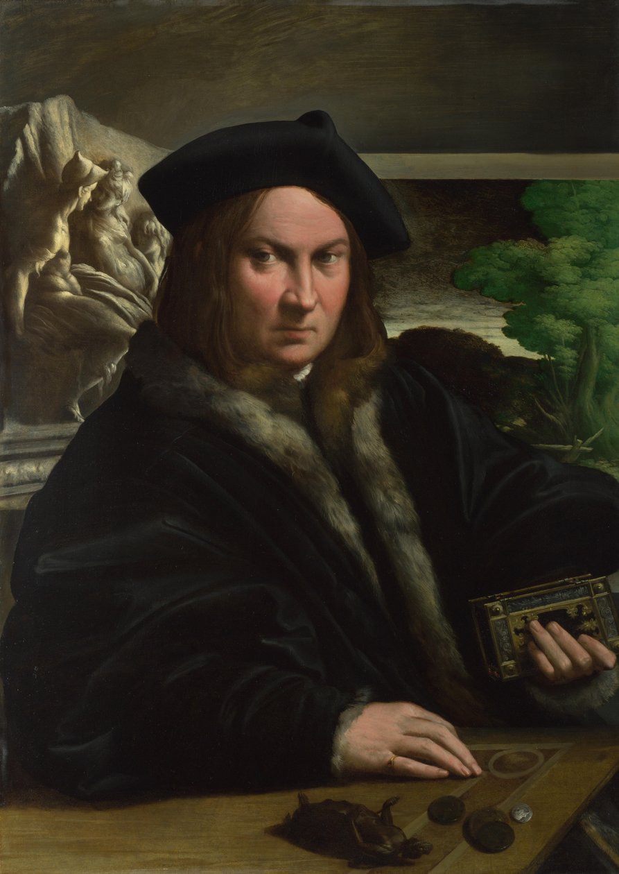 Bir Koleksiyoncunun Portresi, c. 1523. by Parmigianino