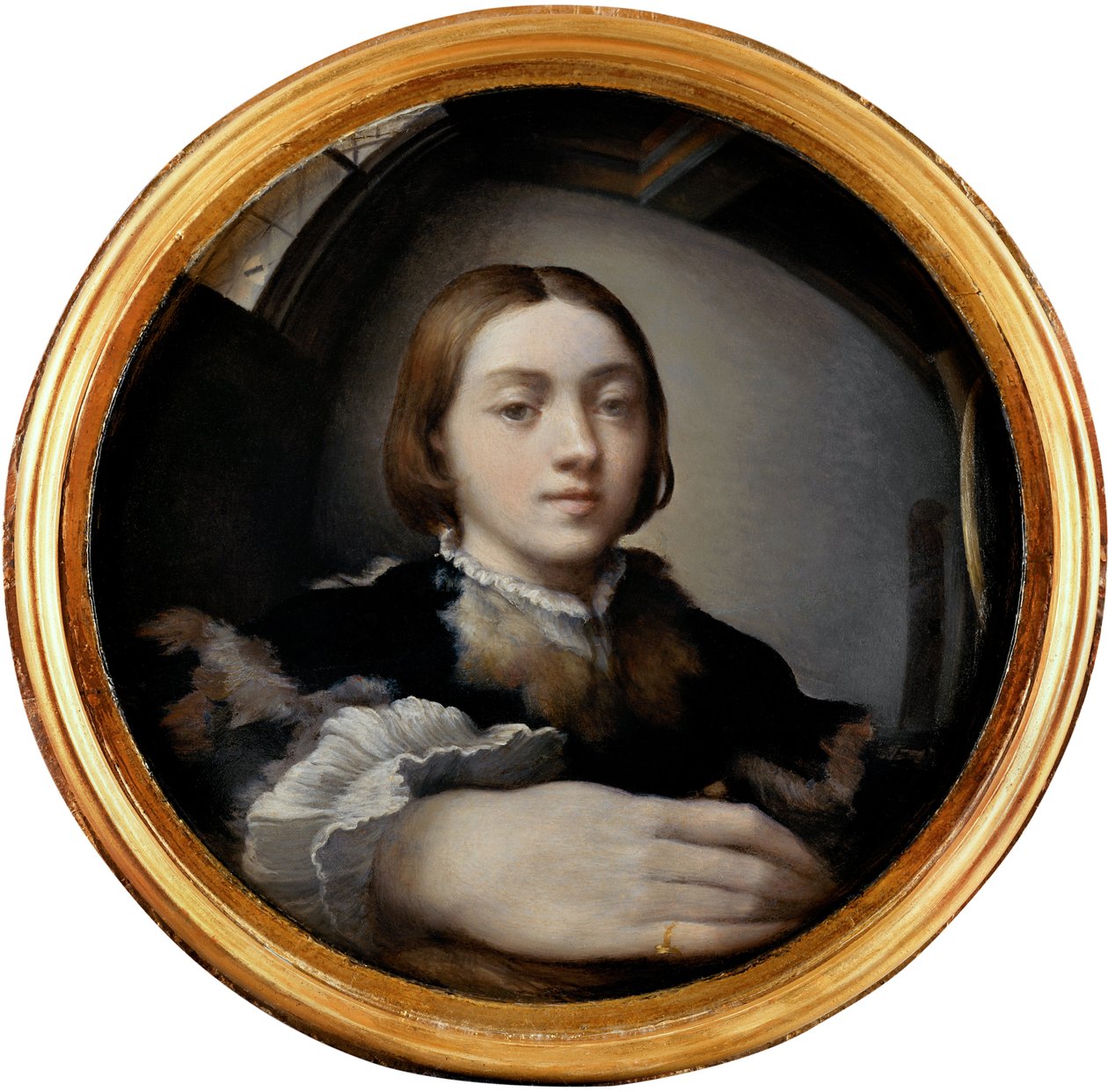 Dışbükey Aynada Otoportre, yaklaşık 1524 by Parmigianino