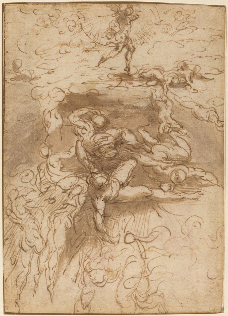 Asi Meleklerin Düşüşü [rekto] by Parmigianino