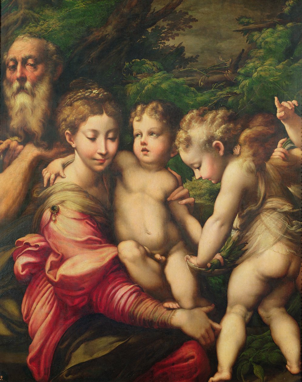 Kutsal Aile (Mısır Uçuşunda Dinlenme) 1524 by Parmigianino