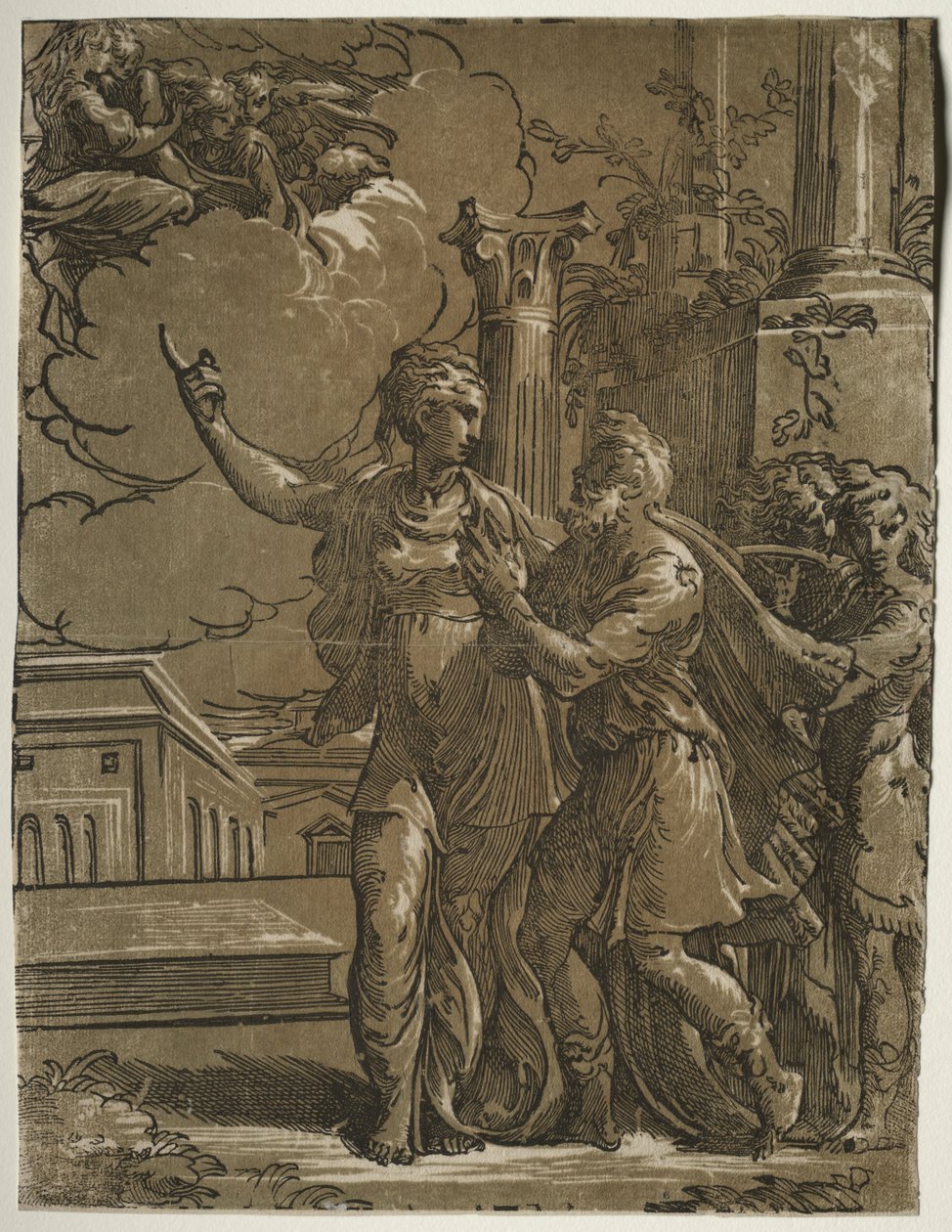 Tiburtine Sibyl ve İmparator Augustus, c. 1527-153031. by Parmigianino