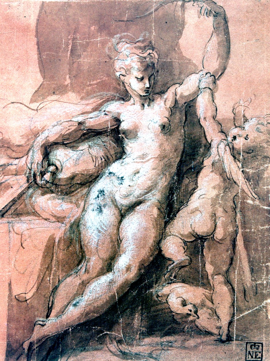Venüs ve Çocuk, c1513-1540 by Parmigianino