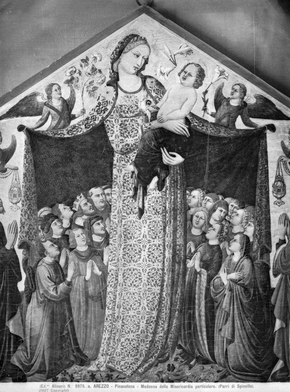 Merhametli Madonna, yaklaşık 1428 (taze) by Parri Spinelli
