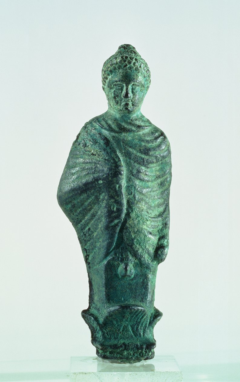 İran'ın Nehavand (Laodikya olarak bilinir) kentindeki yıkık tapınaktan kurtarılan Shami kadın figürü (bronz) by Parthian School